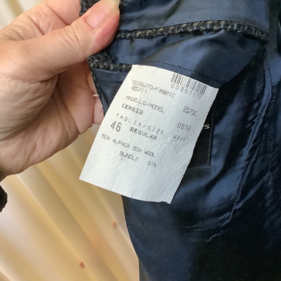 Mens Blue Wool Sport Coat Blazer Bill Kaiserman/Bigsby & Kruthers Size 46R - Picture 6 of 9